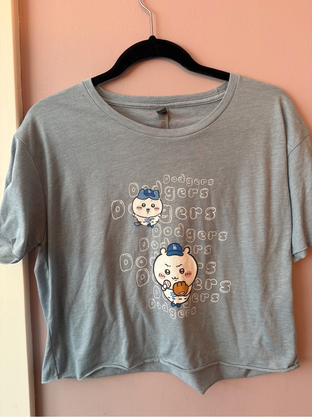 Light Blue Dodgers Graphic Tee XL crop top
